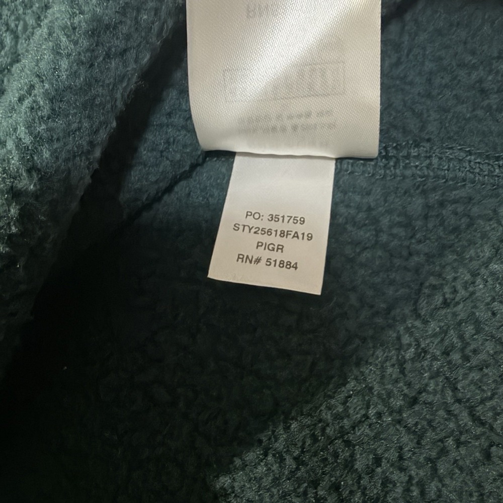 Patagonia Better Sweater 1/4 Zip Fleece Pullover Women's Large Green STY25618 - Picture 5 of 8